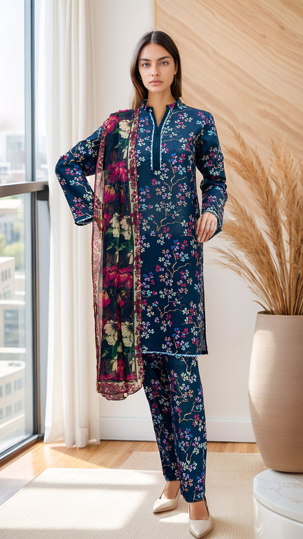 Women 3 PC Suit -Blue
