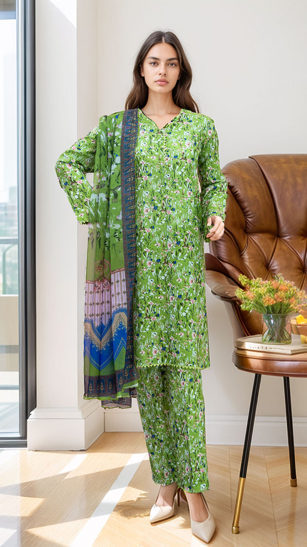 Women 3-Piece Suit - Green