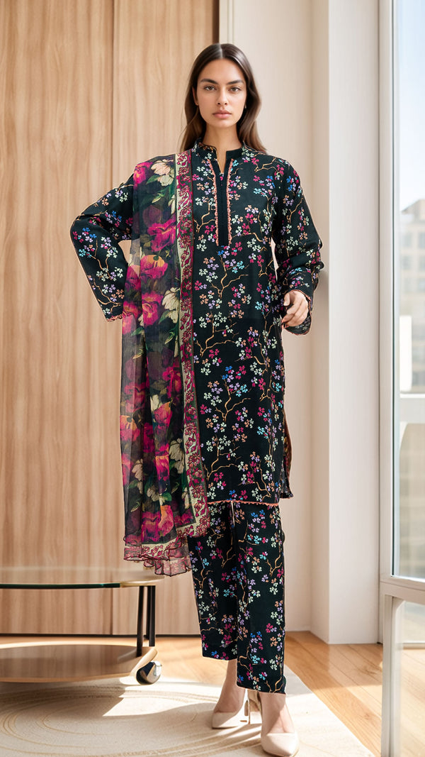 Women 3 PC Suit - Black