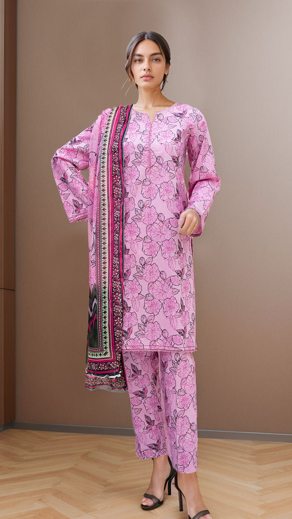Women 3 PC Suit - Pink